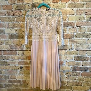 Zara Blush Pink Lace Dress